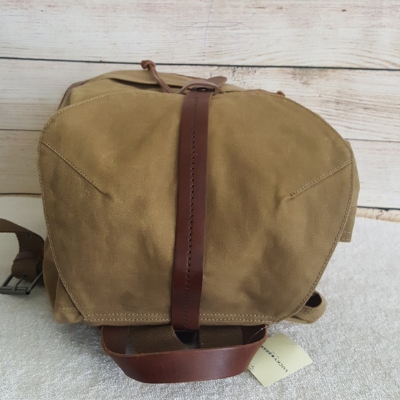 🔥HP x 4🔥Lucky Brand Leather/Canvas Backpack - Picture 7 of 8